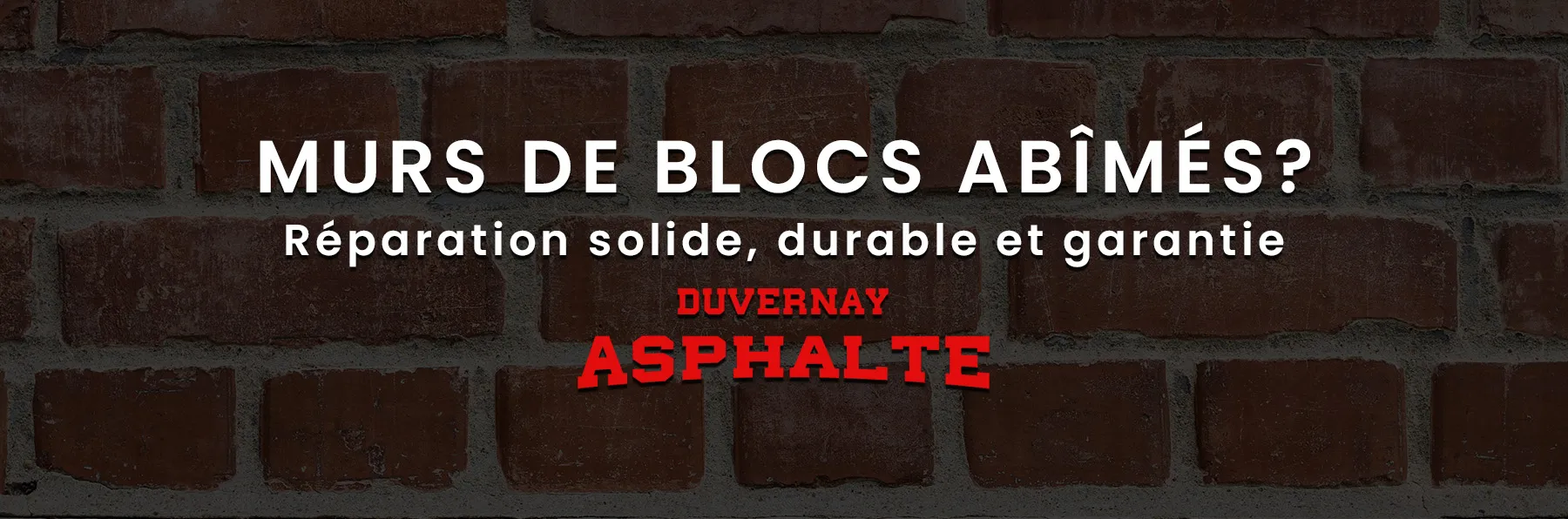 Réparation Mur De Bloc Laval